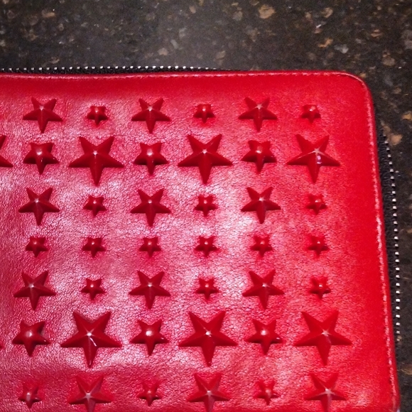 Jimmy Choo Red Long Leather Wallet - Picture 4 of 12